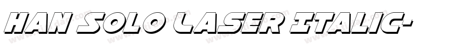 Han Solo Laser Italic字体转换